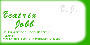 beatrix jobb business card